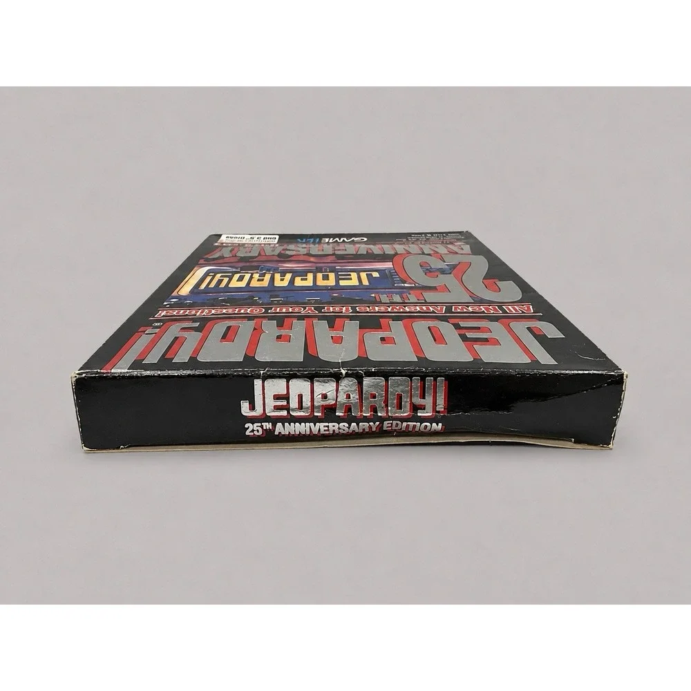 Jeopardy! 25th Anniversary Edition IBM PC Big Box 5.25 & 3.5 Floppy Complete